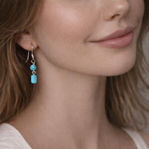 Turquoise Earrings Petite